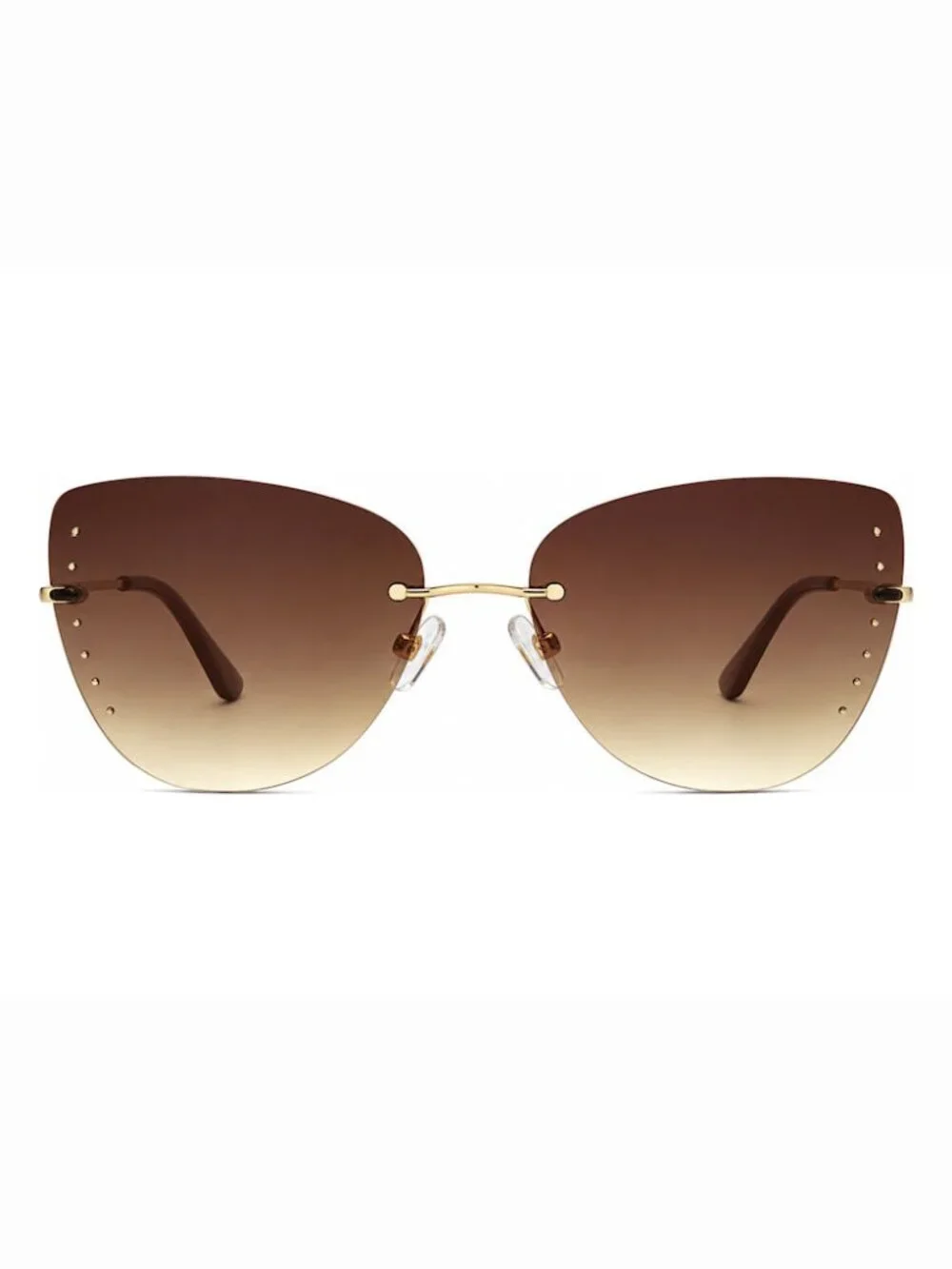 BEBE BBOP-1032CE-664 Women's Rose Gold Frame/Brown Gradient Lenses Sunglasses